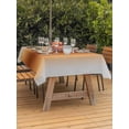 thumbnail image 3 of Outdoor Tablecloths with Umbrella Hole & Zipper, Dark Burnt Orange Grey Ombre Rectangle Tablecloth 60x120 Inch, Farmhouse Gradient Minimalist Waterproof Table Cloth, Patio/Pool/Picnic Table Covers, 3 of 8
