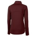 thumbnail image 3 of Women's Cutter & Buck Burgundy New Mexico State Aggies Adapt Eco Knit Stretch Recycled Half-Zip Pullover Top, 3 of 3