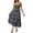 Dark Blue, variant on Womens Floral Spaghetti Strap Midi Dress | Smocked Square Neck Boho Sundress for Wedding Guest & Summer Dresses for Women 2026