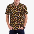 thumbnail image 1 of Fotbe Burger Fries Camiseta Polo de Golf para Hombre con Estampado – Camisa Deportiva Transpirable con Cuello Abotonado-Small, 1 of 6