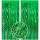 thumbnail image 1 of Cortina de fondo con flecos BOMSI, lámina de oropel verde para fiestas, 1 of 7