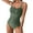 Olive Green, variant on Lovskoo 2024 Women's One Piece Bathing Suit Tummy Control Swimsuits Ruched Slimming Support Full Coverage 1 Piece Swimwear Red-S
