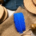 thumbnail image 4 of LGCASL 10 Yards Lace Ribbon 15mm Wide Trim Diy Fabric Decorative Sewing Rope Lace Cloth Strips Earrings Clothing Decoration Diy Handmade Hair Accessories Hairbands, 1 Roll of Lace Ribbon Blue, 4 of 7