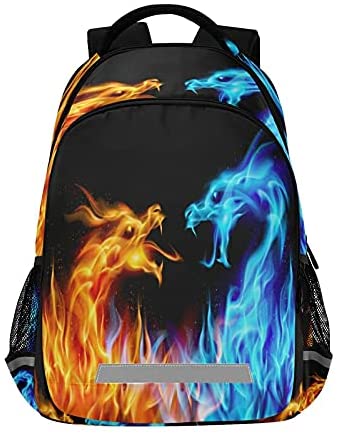 Abstract Cool Dragon Fire Backpacks for 