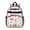 Fireman and Sign White Pattern, variant on Fireman and Shield White Pattern Cute School Backpack Bag for School with Padded Back and Adjustable Shoulder Straps 15.25"x11.5"x5.25"