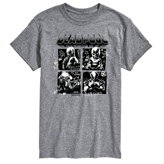Marvel Deadpool & Wolverine - Character Grid - Men's Short Sleeve Graphic T-Shirt