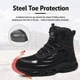 thumbnail image 5 of TREADVAULT Men's and Women's Waterproof Steel Toe Safety Work Boots, Kevlar Puncture-Resistant, Breathable, Anti-Slip, Flexible, 5 of 16