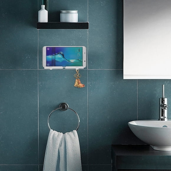 FENGGUIQU 2Ud Soporte De Teléfono Adhesivo Para Pared Con Gancho Para Uso En Hogar Y Oficina