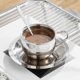 thumbnail image 1 of Juego de tazas de café de acero inoxidable 304 estilo europeo, taza de agua con doble aislamiento, ideal para oficina, recepción o como regalo de negocios., 1 of 7