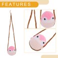 thumbnail image 4 of 1 Pc Yarn Penguins on the Swing Car Rear View Mirror Pendant Accessories Car Hanging Ornament Pink, 4 of 6