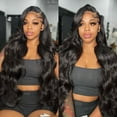 thumbnail image 5 of Body Wave Lace Front Wigs Human Hair Wig for Women 13x6 HD Lace Front Wigs 200 Density Glueless Wig Pre Plucked with Baby Hair 18Inch, 5 of 6