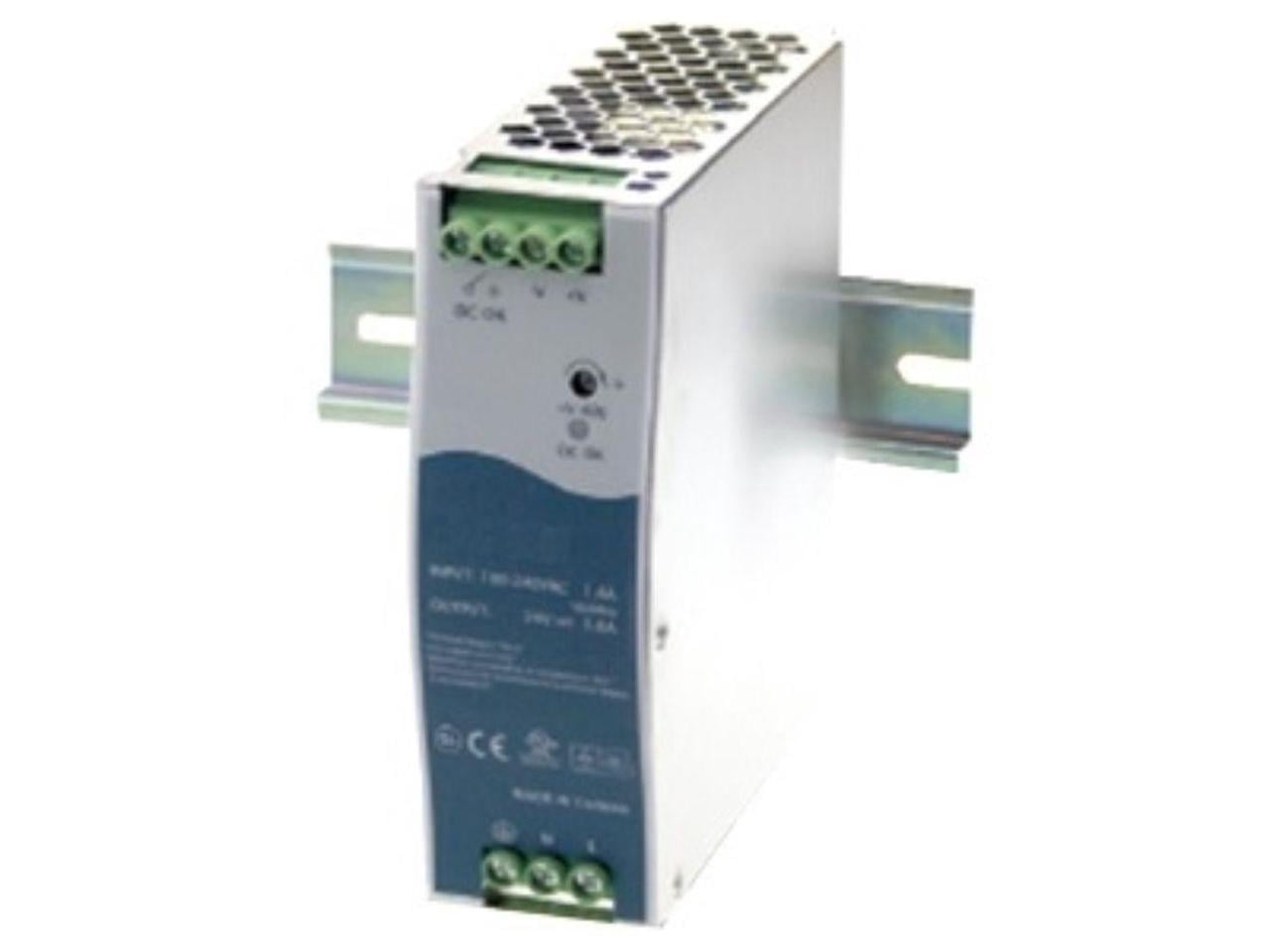 Transition Networks 48 VDC Industrial Power Supply - DIN Rail - 110 V AC, 220 V AC Input - 48 V DC Output