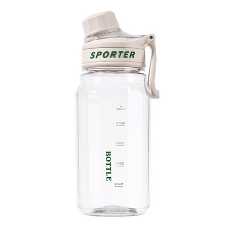 

Kinaerty 700/850ML Large Capacity Water Bottle with Scale Portable Handle Leak-proof Men Women Travel Gym Workout Sports Clear Drinking Handy Cup