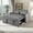 Dark Gray, variant on Convertible Sofa Bed,3-in-1 Pull Out Couch Bed with Reclining Backrest and Pillows,Sofa Bed Chair Full Convertible Sleeper Loveseat for Living Room, Home or Office(Light Gray)