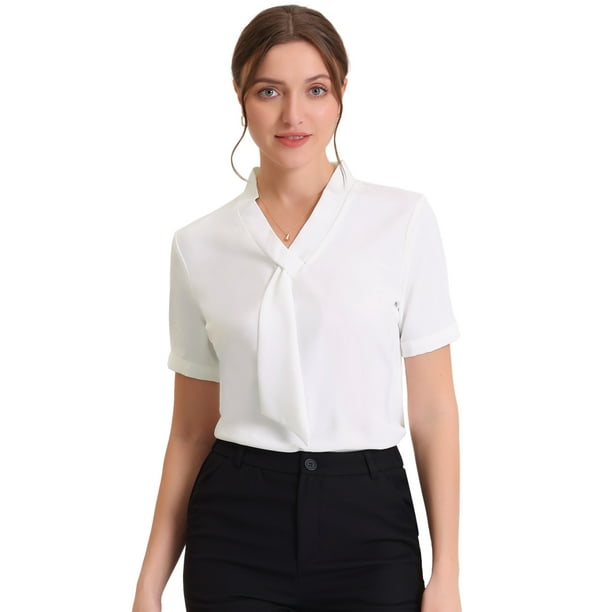 Gasa Blusas Con Corbata Para Dama Blusas De Gasa Elegantes Blusa