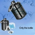 thumbnail image 4 of Mini Metal Medicine Pill Box Case Bottle Holder Waterproof Container Keychain T5T1, 4 of 9
