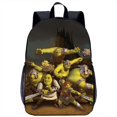 thumbnail image 1 of Shrek-mochila escolar con estampado de dibujos animados para niños y niñas, bolsa de viaje para ordenador portátil de 17 pulgadas, temporada escolar, 1 of 4