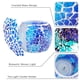 thumbnail image 5 of Portavelas aromáticas de cristal con forma de mosaico para velas de té, color azul, 5 of 7