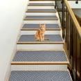 thumbnail image 5 of Non-Slip Carpet Stair Treads, Indoor Stair Runners, Reusable Adhesive, Easy to Clean, Pet and Kids Safe, 8x30 Inch, Polyester, Slip Resistant, Self Adhesive, Soft and Quiet, 5 of 7