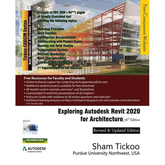 Exploring Autodesk Revit 2020 for Architecture, 16th Edition, (Paperback)