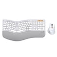 thumbnail image 1 of Combo teclado y ratón ProtoArc EKM01 Plus ergonómico blanco, 1 of 8