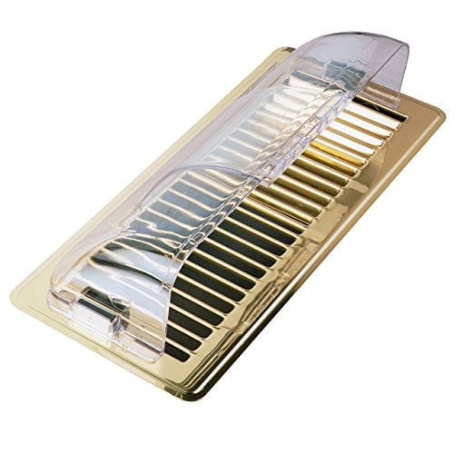 Deflecto Unbreakable Heat and Air Deflector, Clear Plastic, 2 3/4” Tall, Width Adjustable 10” to 14”, 3 Pack