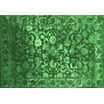thumbnail image 1 of Ahgly Company Indoor Rectangle Abstract Emerald Green Contemporary Area Rugs, 3' x 5', 1 of 4