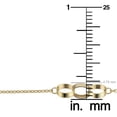 thumbnail image 4 of KoolJewelry Real 10k Yellow Gold Triple Oval Station Necklace (18 inch), 4 of 4