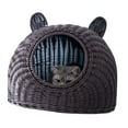 thumbnail image 3 of Maison de Chat Semi-Fermée, Lit de Chat Mignon Chat Lit de Chat Intérieur Lit de Chat Semi-Fermé Fiabilité Exceptionnelle, 3 of 12
