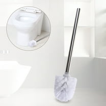 ROSENICE Practical Design Toilet Brush White Stainless Steel 3Pcs