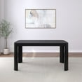 thumbnail image 5 of Plank+Beam Contour Dining Table, 60" Solid Wood Kitchen Table for 4, Black, 5 of 8
