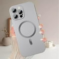 thumbnail image 5 of Magnetic Case for iPhone 13 Pro Max Phone Case for Women, [Adaptation with Magsafe] Matte Luxury Soft Metallic Luster Design for iPhone 13 Pro Max 6.7'' with Camera Protector-Silver, 5 of 12