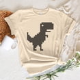 thumbnail image 4 of Camiseta de dinosaurio para mujer, camiseta deportiva con estampado combinado, ropa de anime harajuku de los años 2000 para mujer, 4 of 5