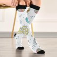 thumbnail image 5 of GZHJMY Space Compression Socks, Women Men Long Stocking (20-30mmHg), Travel Knee High Stockings for Athletic Sports,Running,Cycling,Nursing, 5 of 7