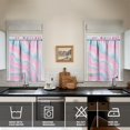 thumbnail image 2 of Vintage Abstract Oil Watercolor Tier Cafe Curtains for Bathroom Living RV Rod Pocket Window Drapes 36 Inch 2 Panels Set 28"x36" 2 Panels Window Treatment Tiers, 2 of 4