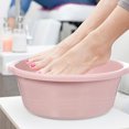 thumbnail image 2 of OULII 2Pcs Cute Wash Basin Plastic Basin for Kitchen and Bathroom Household Item, 2 of 7