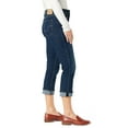 thumbnail image 3 of Levi Strauss Signature Women's and Women's Plus Mid Rise Capri Jeans, 25" Inseam, Sizes 2-28, 3 of 4