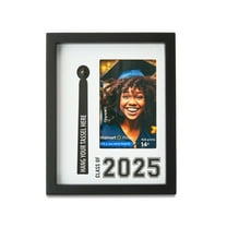 Graduation Class of 2025 4" x 6" Black Tabletop Picture Frame with Tassel Holder, by Way To Celebrate