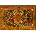 thumbnail image 1 of Ahgly Company Indoor Rectangle Medallion Yellow Traditional Area Rugs, 2' x 4', 1 of 4