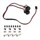thumbnail image 3 of Luces LED Delanteras Delanteras, Piezas de Repuesto para Crawler RC 1/10 para Axial SCX10 90046 TRX4 TRX6 Redcat Gen8 2LED Luz Azul, 3 of 5