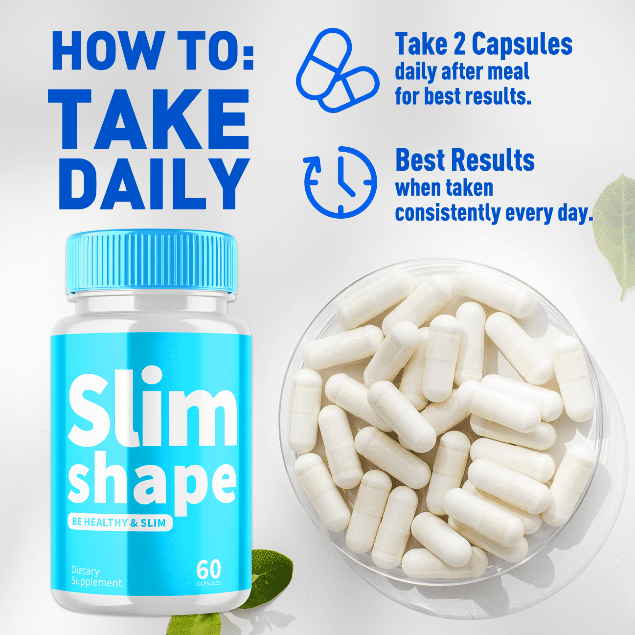 Slim Shape Advanced Formula Pills Supporting Energy and Fitness 180 Capsules