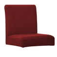 thumbnail image 4 of Matsuzay Paquete de 2 fundas para sillas de oficina a cuadros, funda protectora elástica resistente al desgaste, muebles de oficina para las cuatro Decoración del hogar rojo Matsuzay HA012491-05, 4 of 5