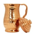 thumbnail image 2 of Indian Art Villa Hammered Copper Water Jug 47 oz, King Design, Drinkware & Serveware, 2 of 3