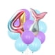 thumbnail image 1 of Juego de 12 globos de cola de sirena TOMSHOO Número 4, 1 of 7