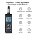 thumbnail image 3 of Medidor digital de temperatura y humedad TL-500 con pantalla LCD, precisión alta para laboratorios e industria, mide punto de rocío y bulbo húmedo, color negro, sin batería incluida., 3 of 6