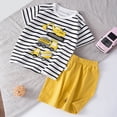 thumbnail image 4 of NOLDARES Baby Boy Summer Clothes Tropical Palm Tree Print T-shirt Shorts Set Infant Toddler Hawaiian Beach Outfits Blazer,2-3 Y, 4 of 4