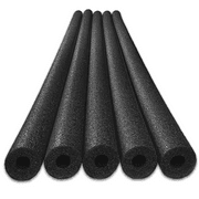 Oodles of Noodles Premium Foam Swim Pool Noodle Black - 5 Pack