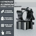 thumbnail image 2 of Synergee Black Aluminium Barbell Collars Locking 2" Weight Clamps, 2 of 6