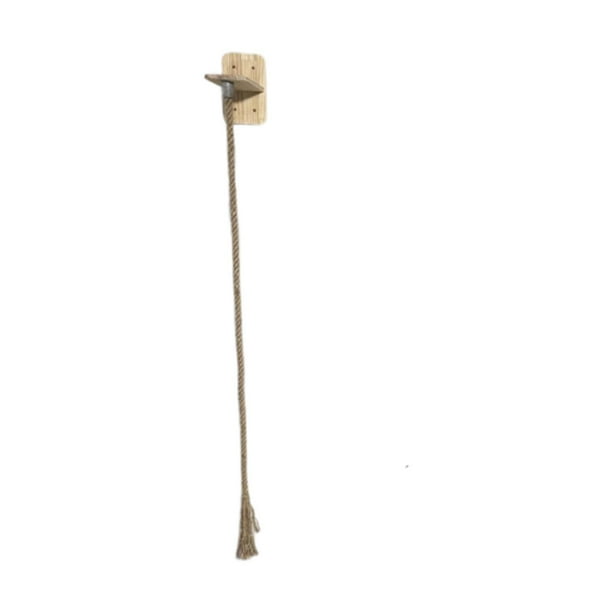 Cuerda para gatos con forma de gato, ideal para trepar, rascar y afilar las patas en las escaleras de la habitación. 150 centímetros
