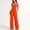 Orange, variant on SEMPAI Women Summer 2 Piece Sets Square Neck Sleeveless Crop Tops Wide Leg Pants Matching Sets Travel Vacation Outfits